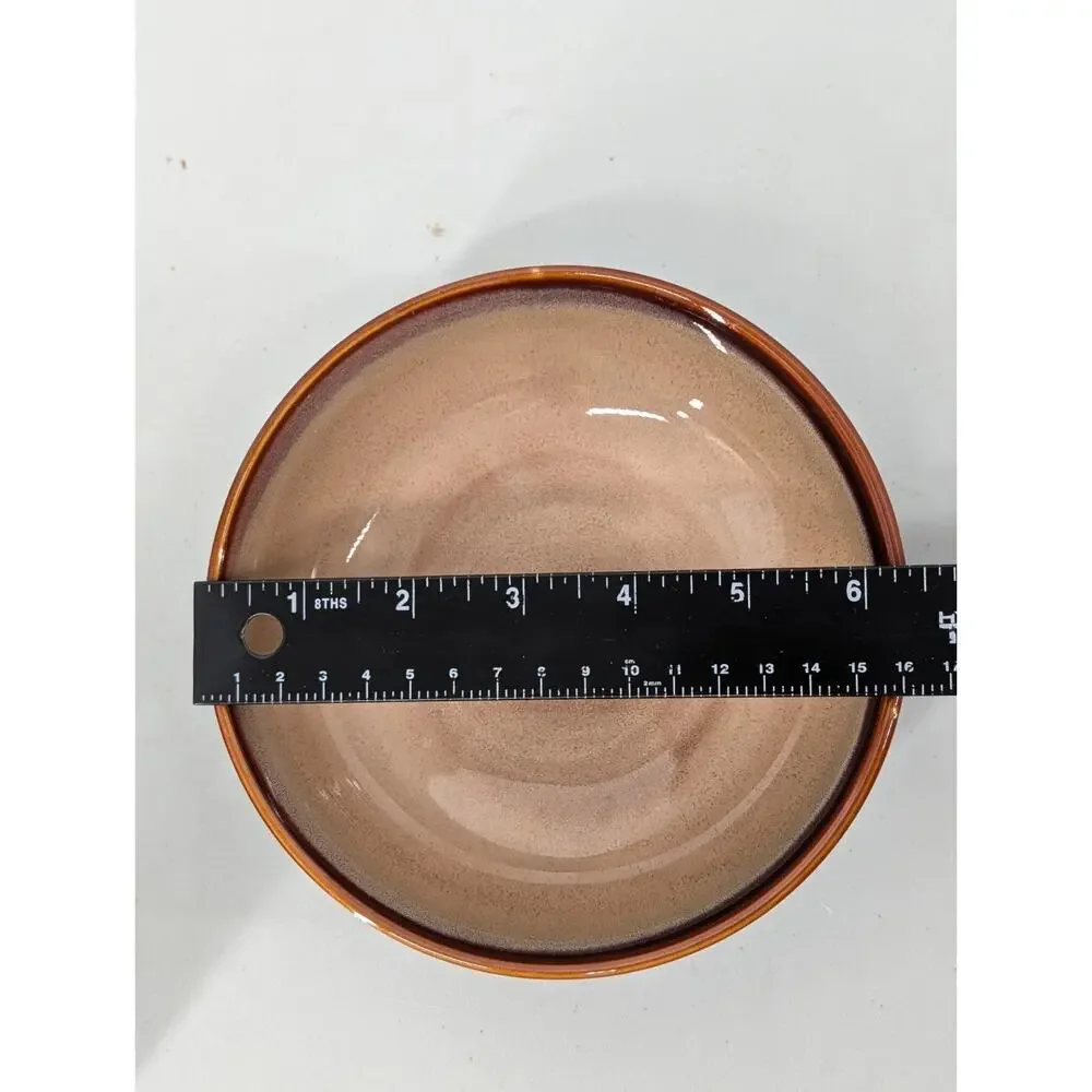 3 Sango 4933 Nova Brown Cereal Bowls